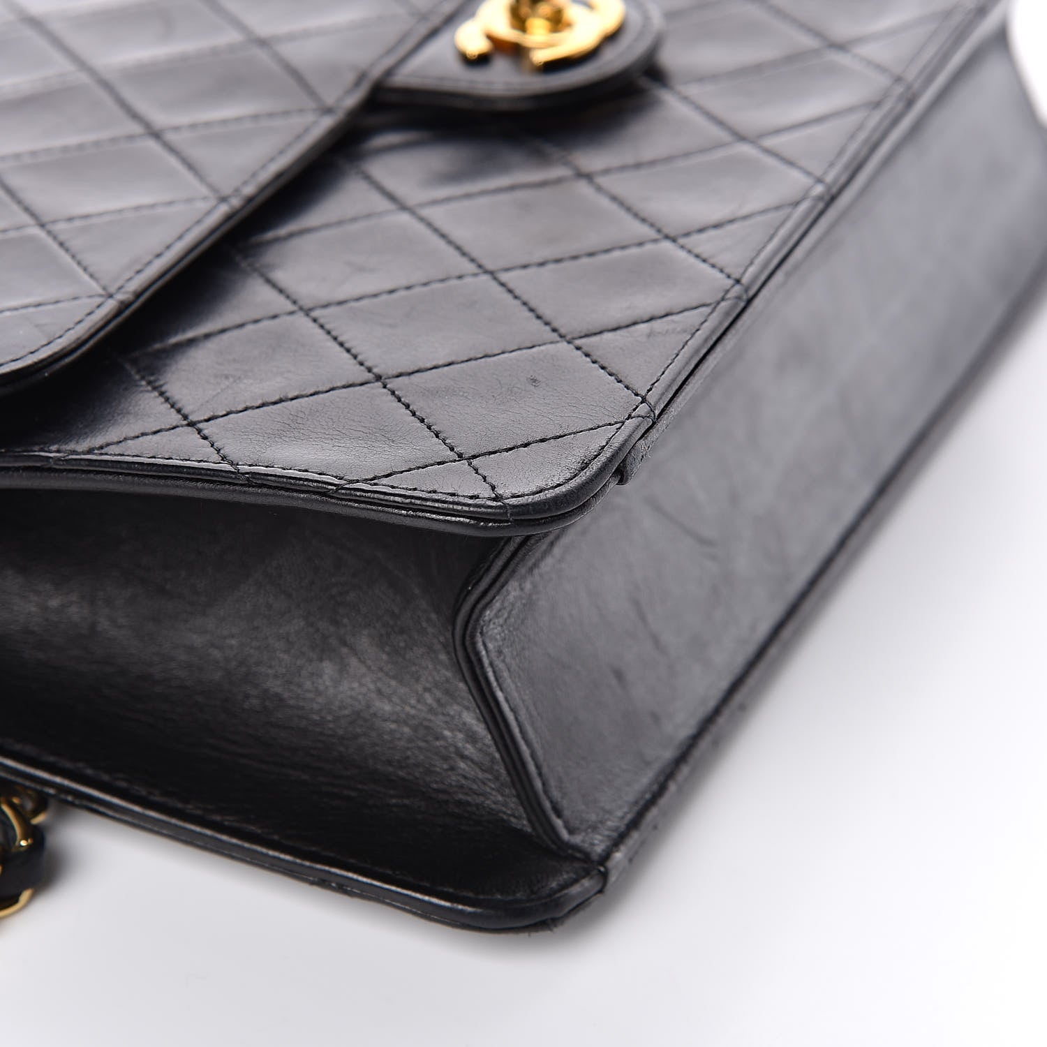 Chanel Lambskin Quilted Medium Single Flap Black 11 of 16