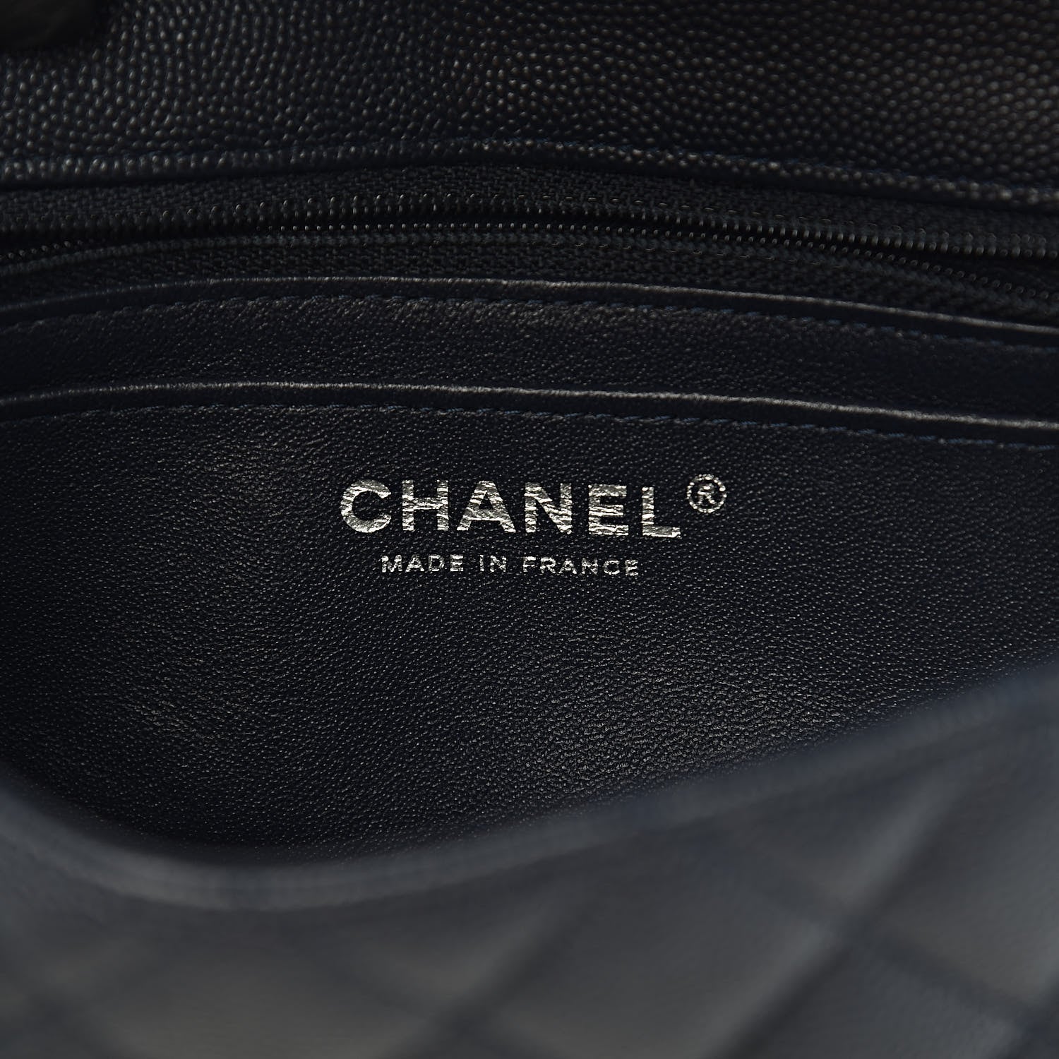 Chanel Caviar Quilted Mini Rectangular Flap Navy 6 of 11