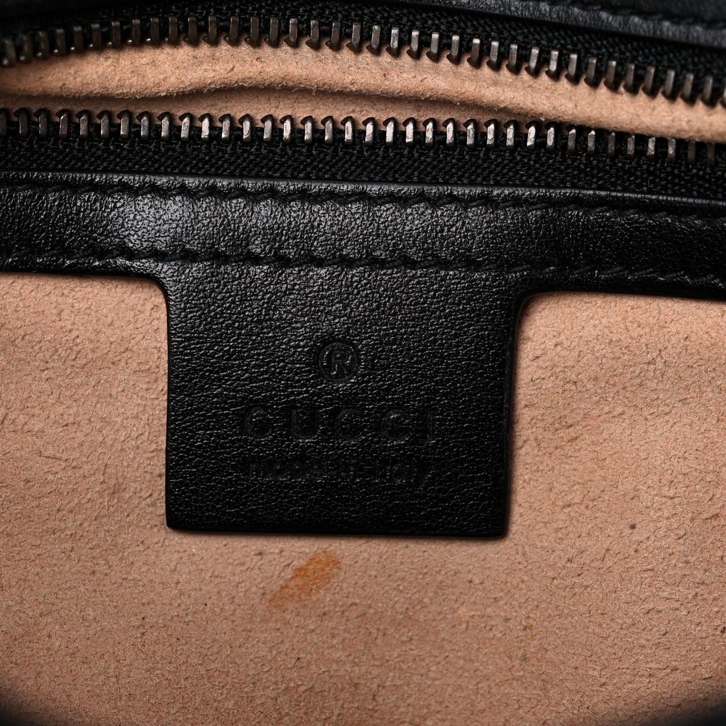 Calfskin Matelasse Small GG Marmont Shoulder Bag Black