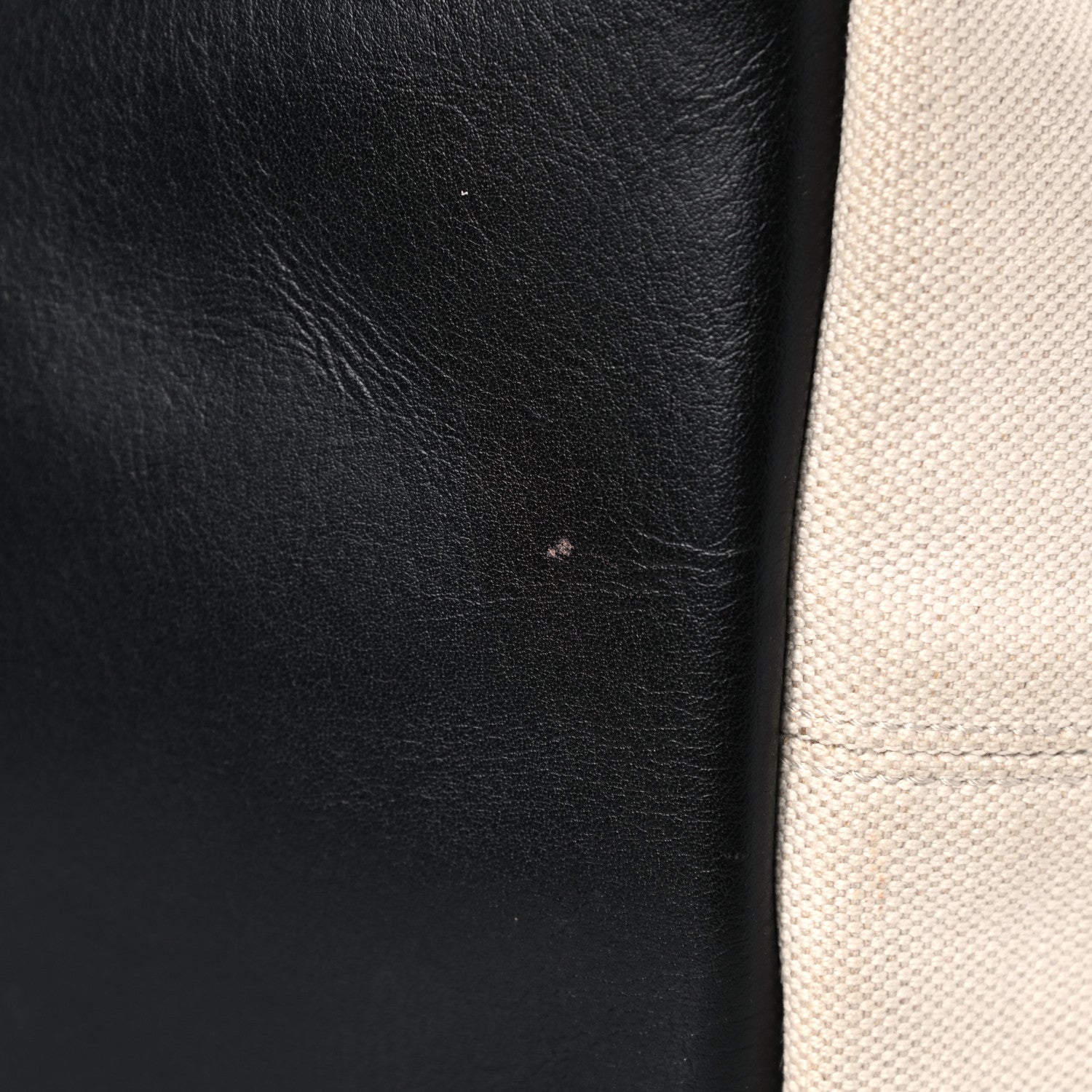 Balenciaga Cotton Canvas Satin Calfskin S Navy Cabas Natural Black 26 of 34