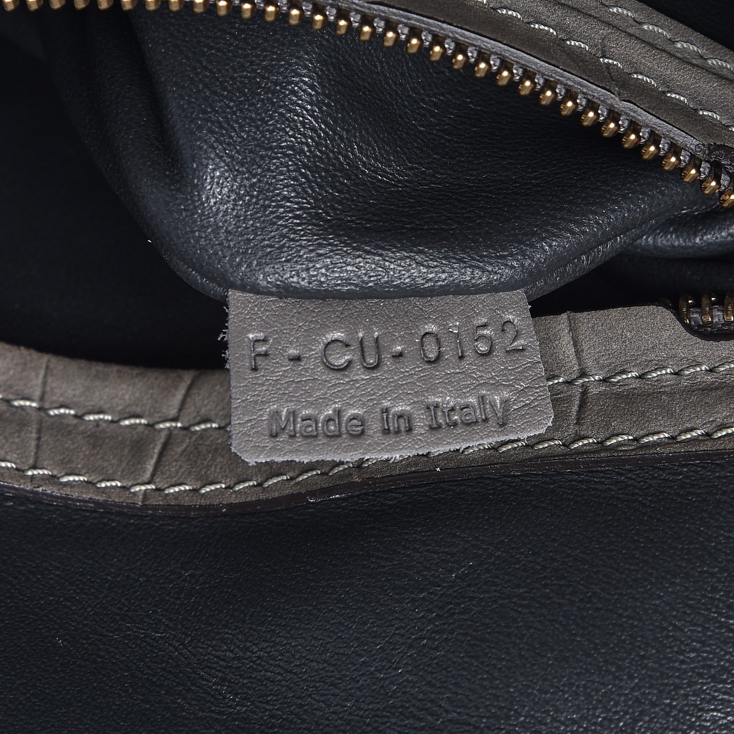 Celine Crocodile Embossed Nubuck Medium Phantom Luggage Grey 7 of 11
