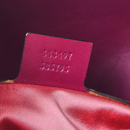 Gucci Velvet Matelasse Small GG Marmont Shoulder Bag Fuchsia Violet Cyclamen 7 of 8