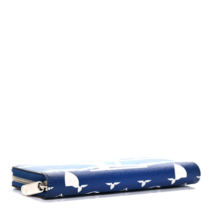Louis Vuitton Monogram Escale Zippy Wallet Blue 4 of 10