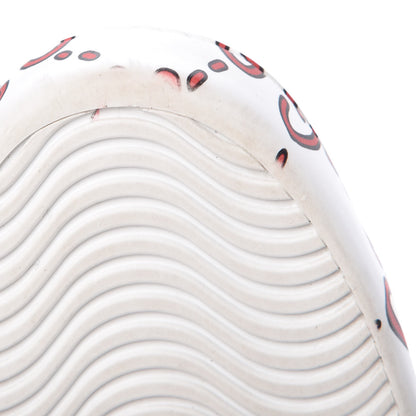 Gucci Calfskin GucciGhost Print Mens Ace Sneakers 7.5 White Hibiscus Red 14 of 17