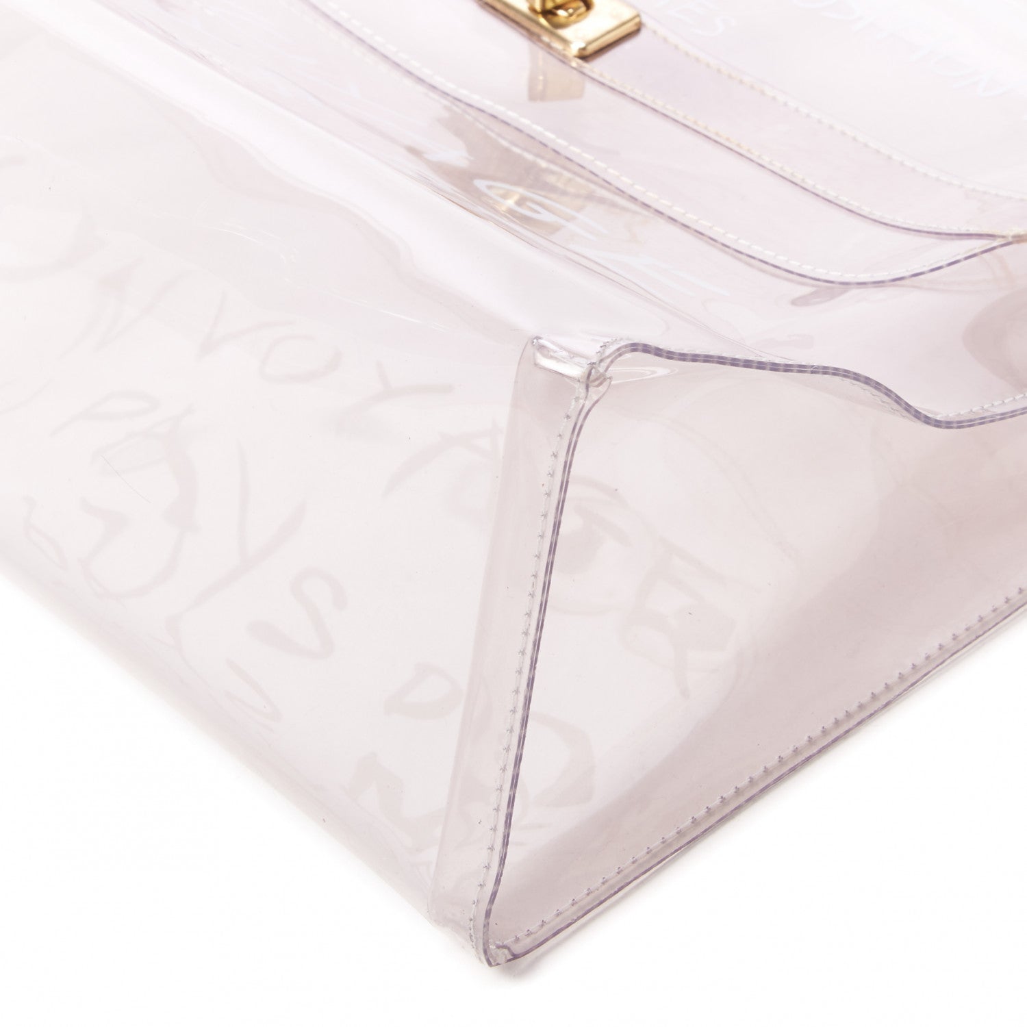 Hermes Vinyl Souvenir De L'Exposition Kelly Transparent 5 of 9