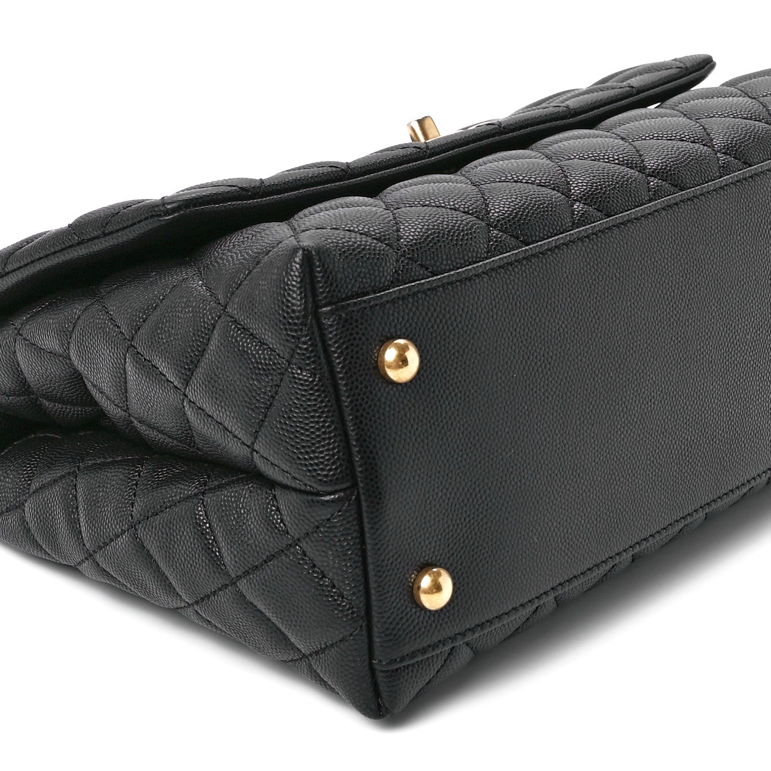 Chanel Caviar Quilted Small Coco Handle Flap Black 11 of 13