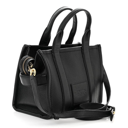 Marc Jacobs Grained Calfskin Small The Tote Bag Black 3 of 11