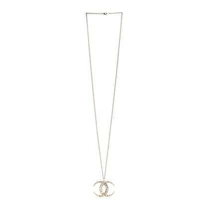 Chanel Baguette Crystal Moon CC Necklace Gold 3 of 4