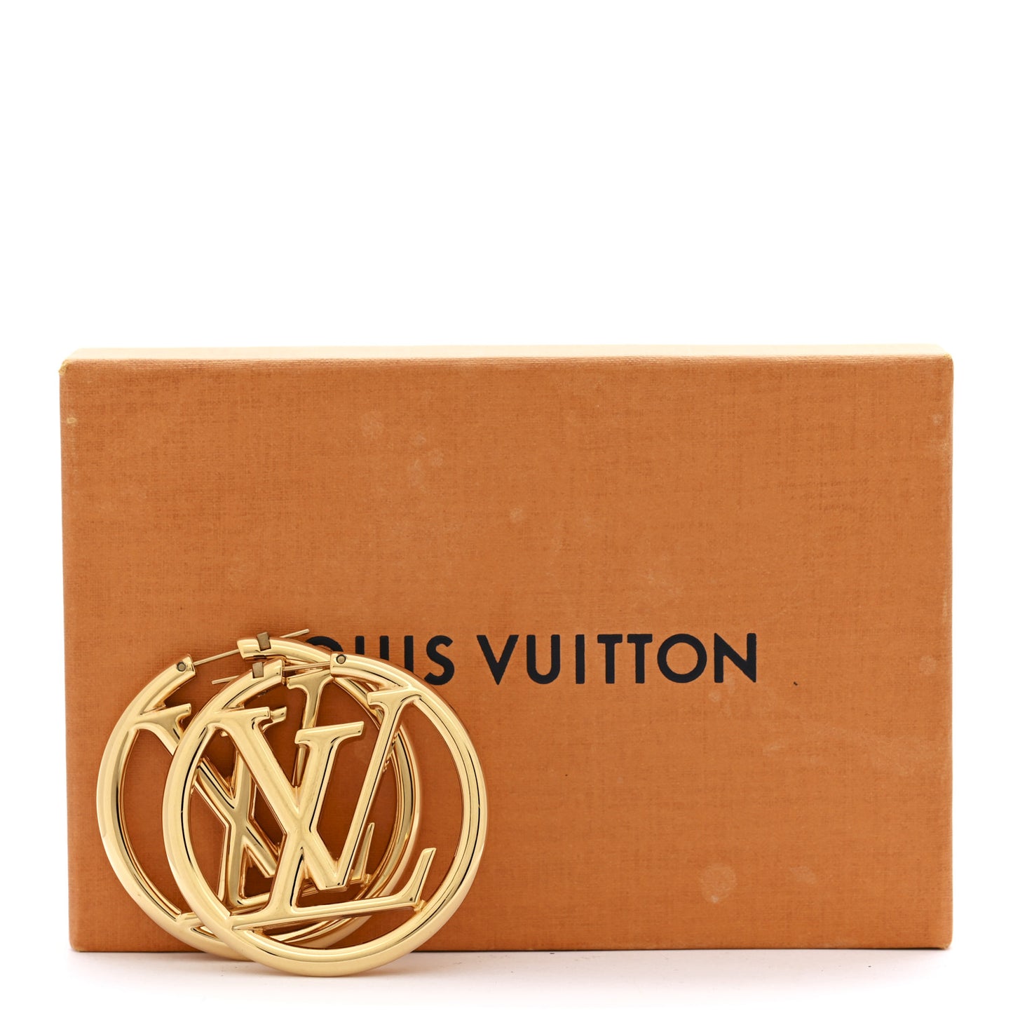 Metal Louise Hoop Earrings Gold