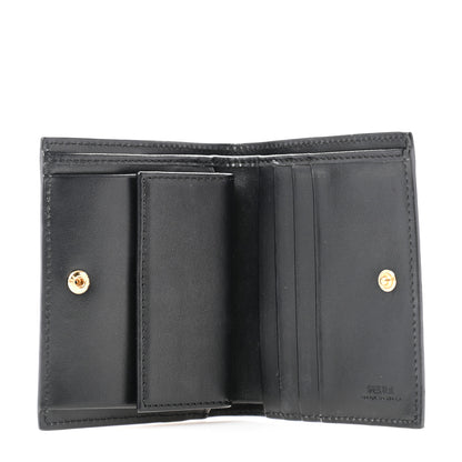 Fendi Vitello Cruise F is Fendi Compact Bi-Fold Wallet Black 5 of 7