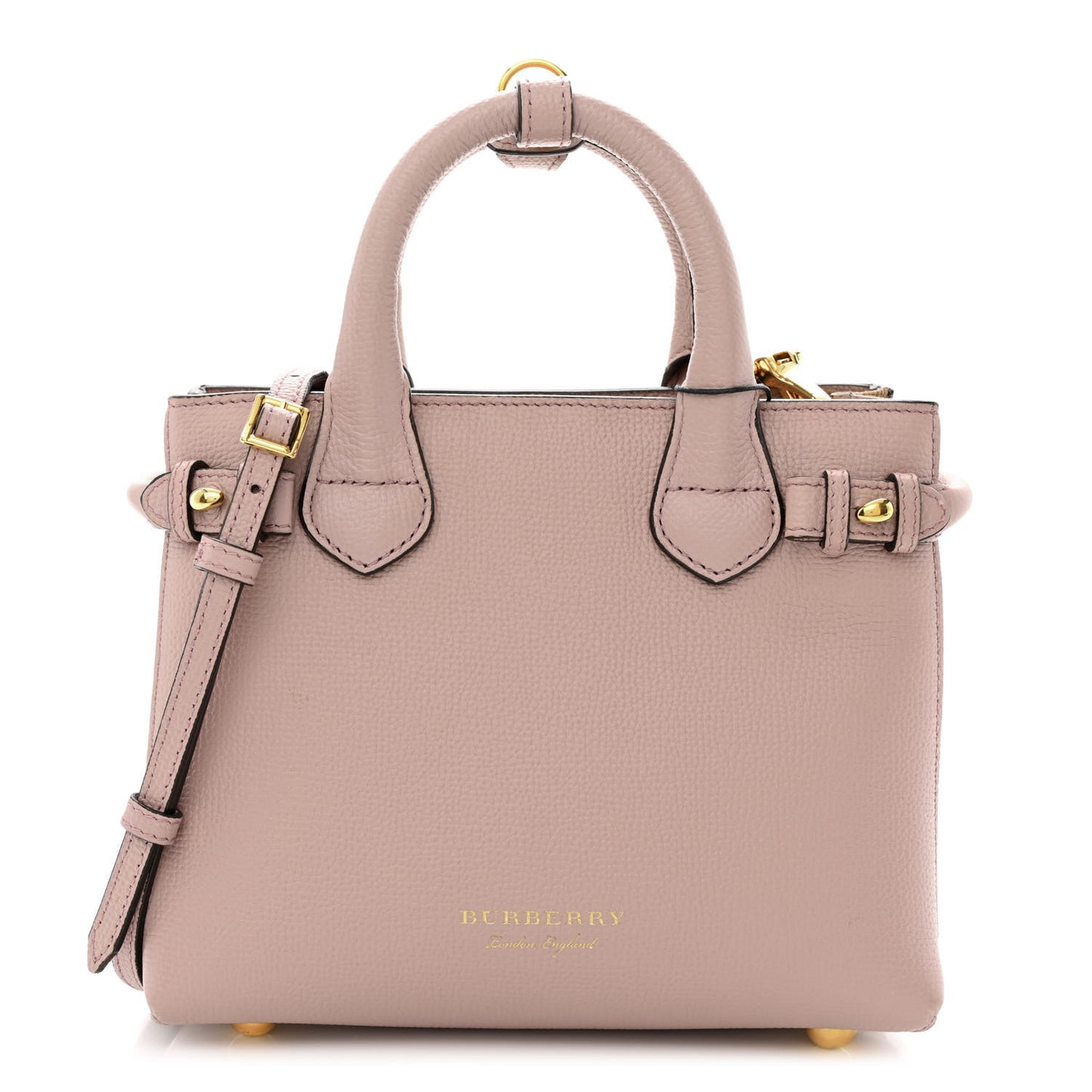 Grainy Calfskin House Check Baby Banner Tote Pale Orchid