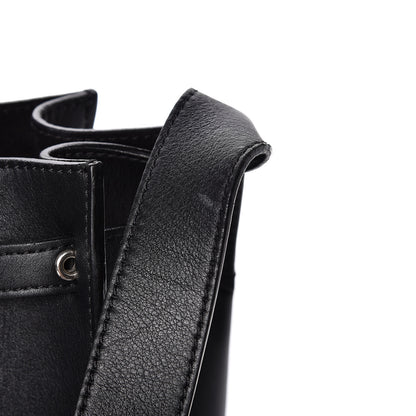 Celine Smooth Calfskin Long Strap Big Bucket Bag Black 10 of 13
