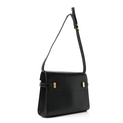Saint Laurent Smooth Calfskin Small Manhattan Shoulder Bag Black 2 of 9