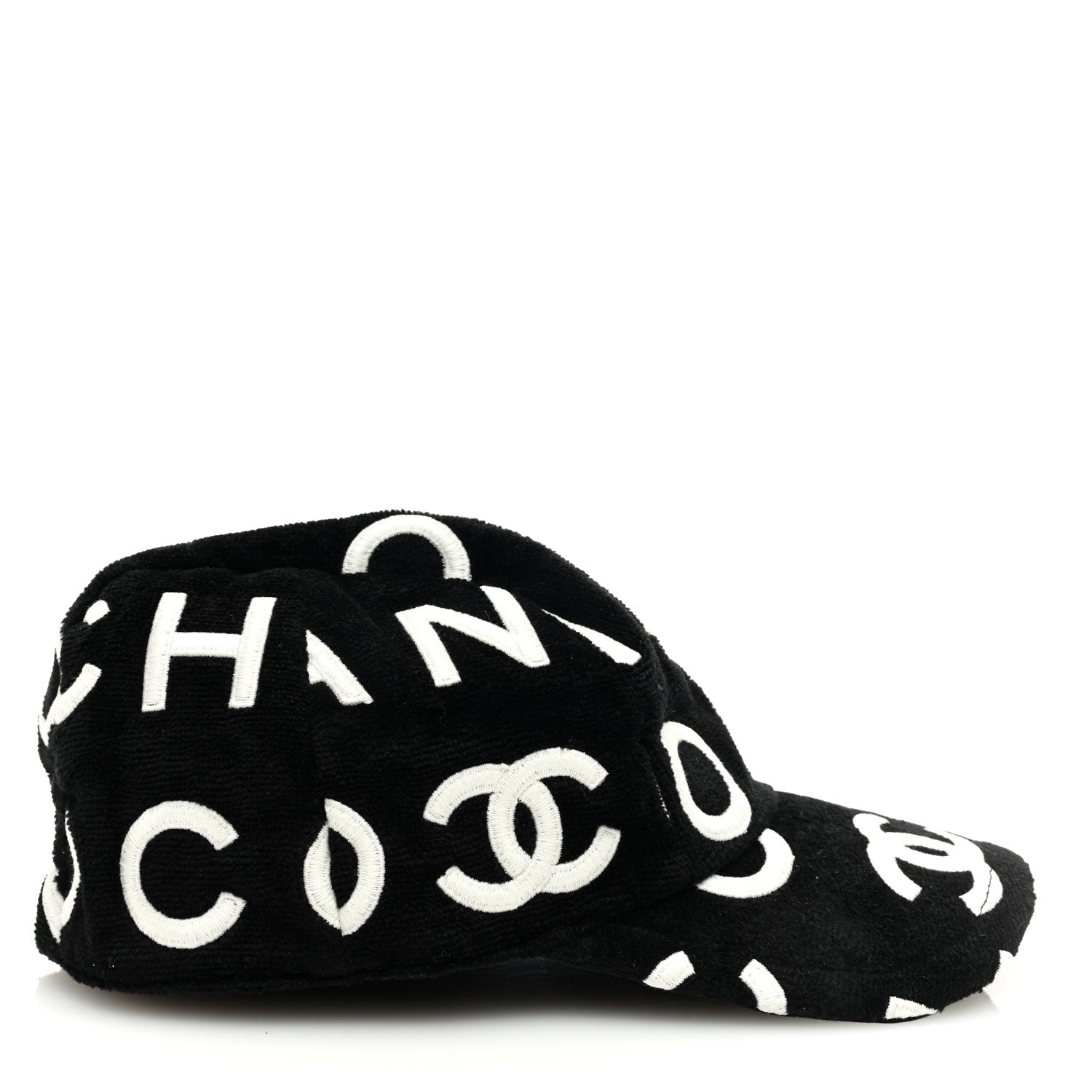 Chanel Velvet CC Cap Hat S Black 6 of 8