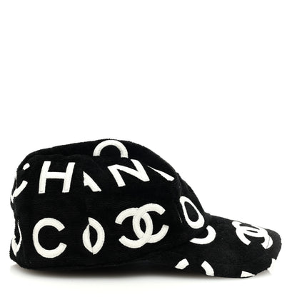 Chanel Velvet CC Cap Hat S Black 6 of 8
