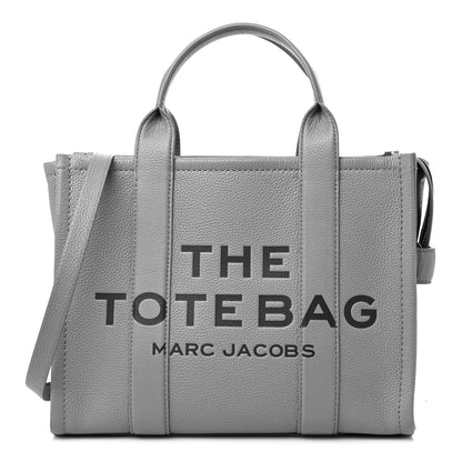 Marc Jacobs Grained Calfskin Medium The Tote Bag Grey 1 of 9
