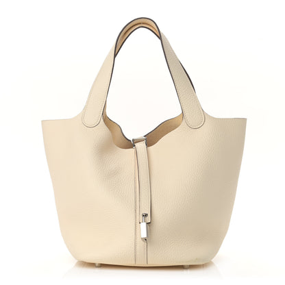 Hermes Taurillon Clemence Picotin Lock 22 MM Nata 1 of 15