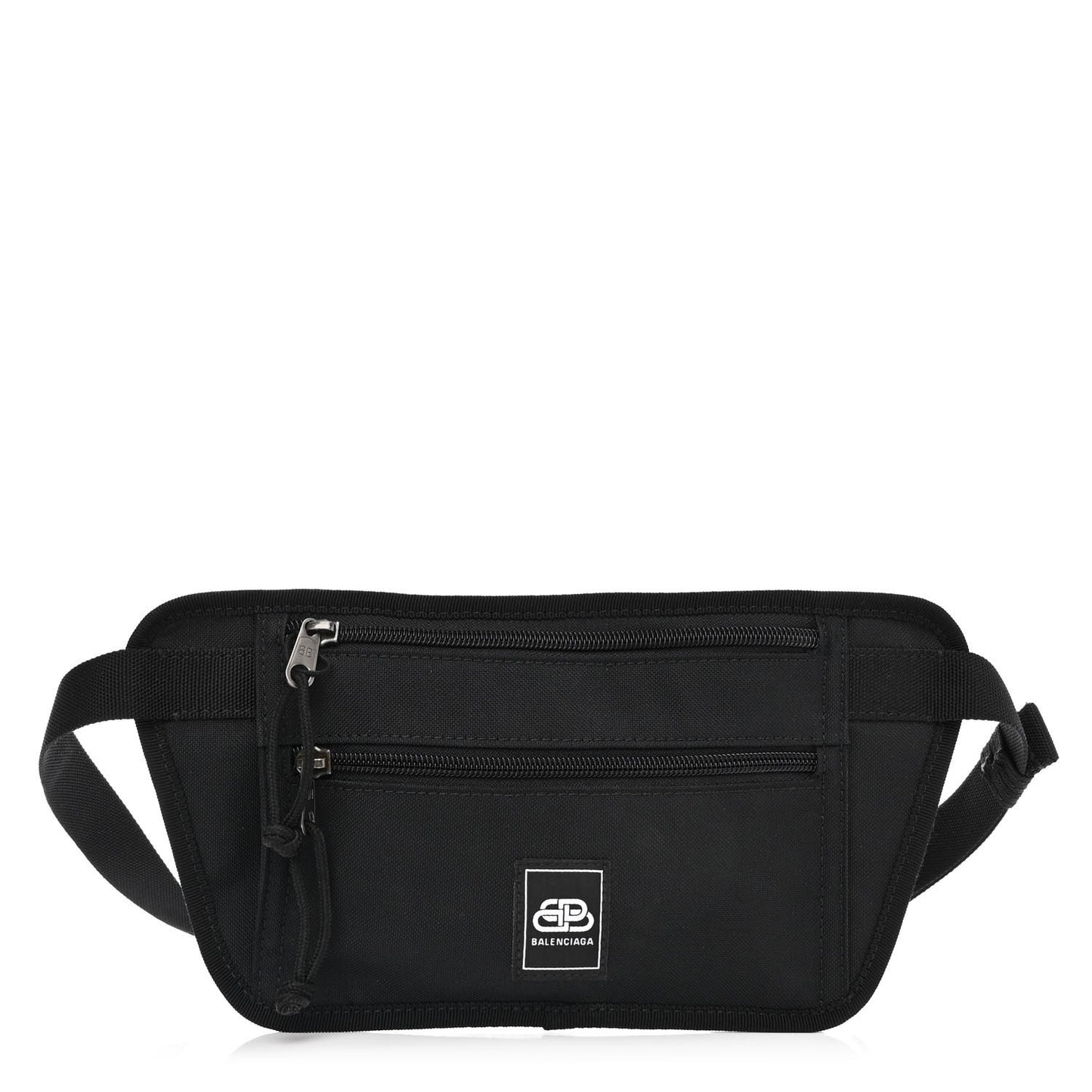 Sustainable Casual Nylon Weekend Belt Wallet Black