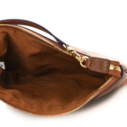 MCM Visetos Liz Shopper Tote Pouch Cognac 5 of 9