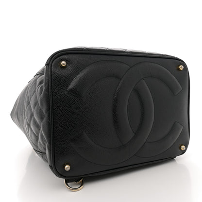 Chanel Caviar Quilted Drawstring Backpack Black 5 of 15