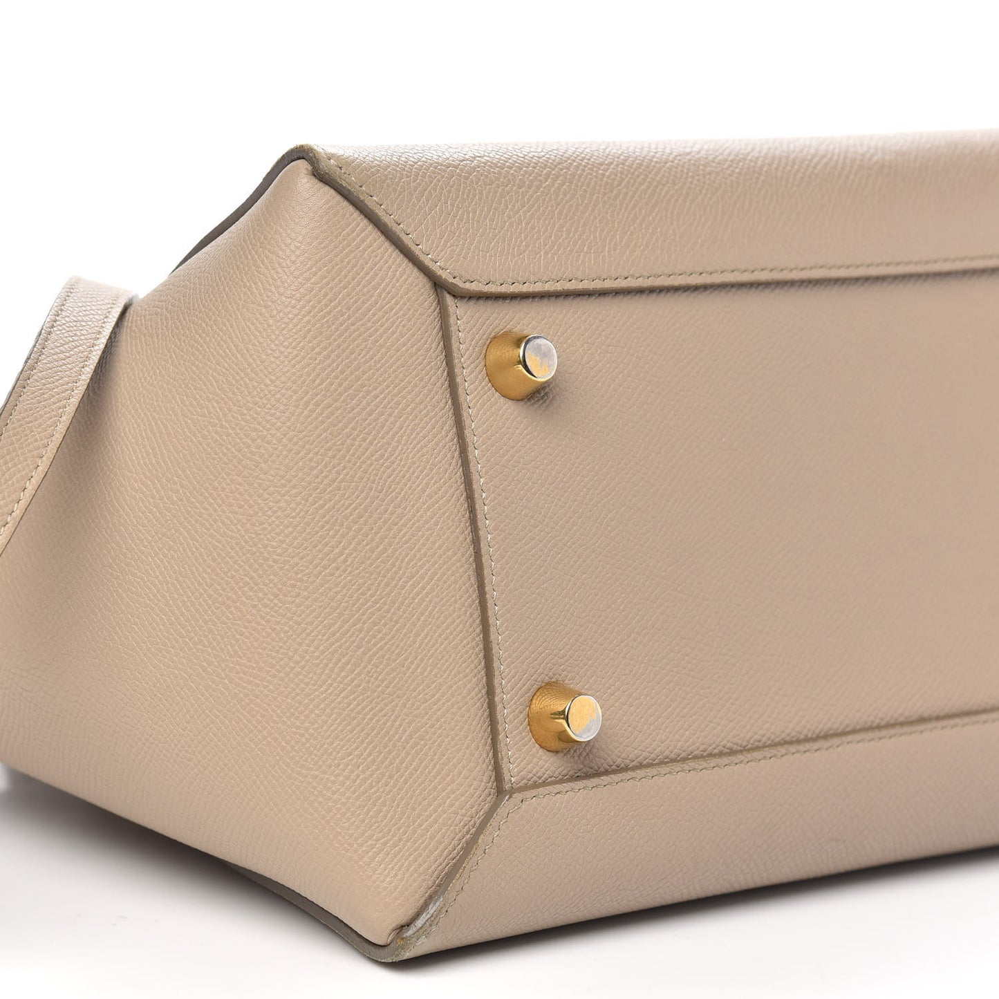Grained Calfskin Mini Belt Bag Light Taupe