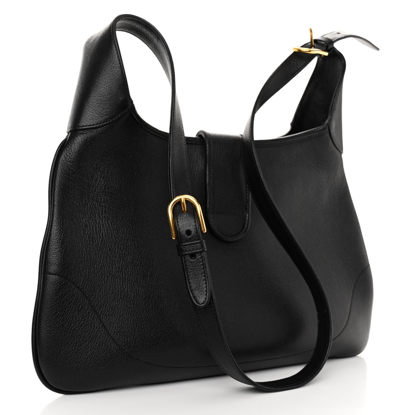 Goatskin Medium Aphrodite Shoulder Bag Black