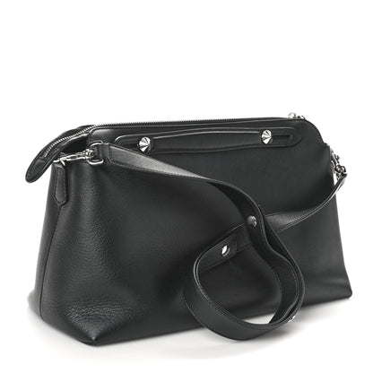 Fendi Vitello Dolce Large By The Way Boston Bag Black 3 of 10
