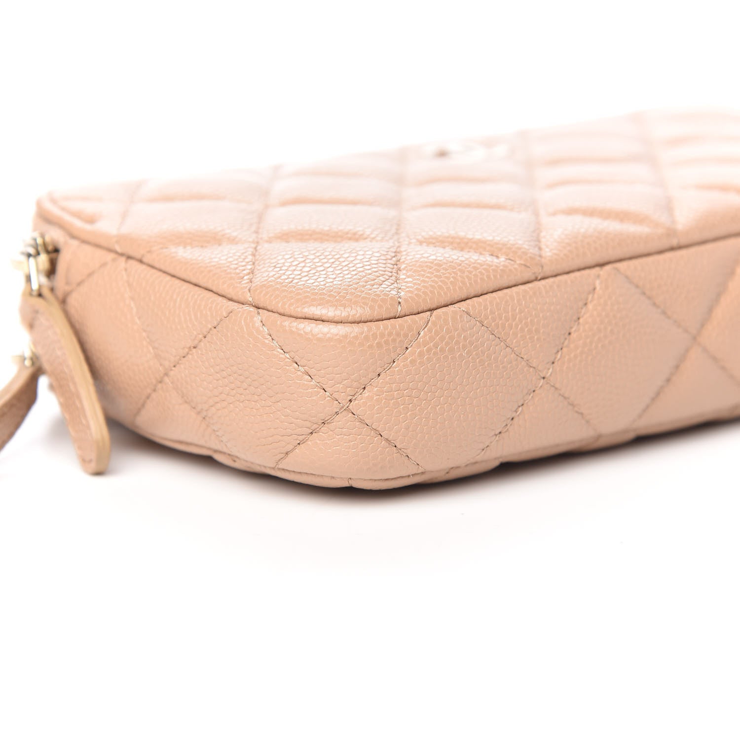 Chanel Caviar Quilted Small Clutch With Chain Beige 8 of 10