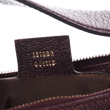 Gucci Metallic Calfskin Bamboo Ring Hobo Aubergine 7 of 9