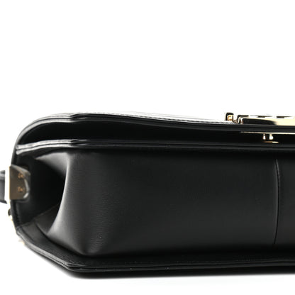 Chanel Calfskin Quilted Medium Chain Boy Flap Black 9 of 11