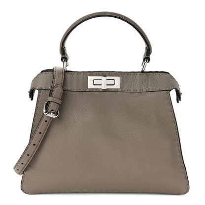 Fendi Cuoio Romano Selleria Chamois Medium Peekaboo I SEE U Satchel Corda Camelia Cipria 1 of 10