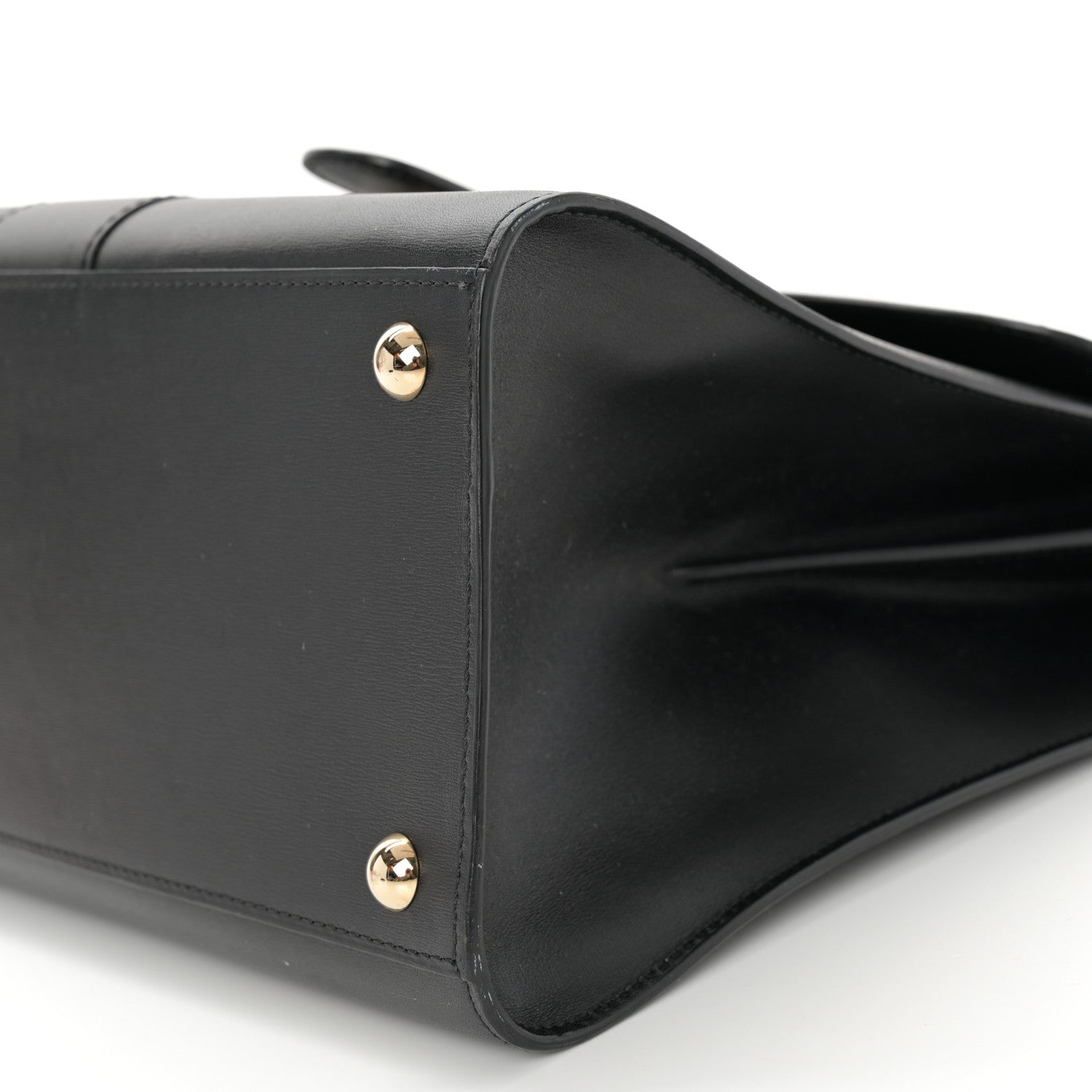 Delvaux Box Calfskin MM Brillant Satchel Black 10 of 15