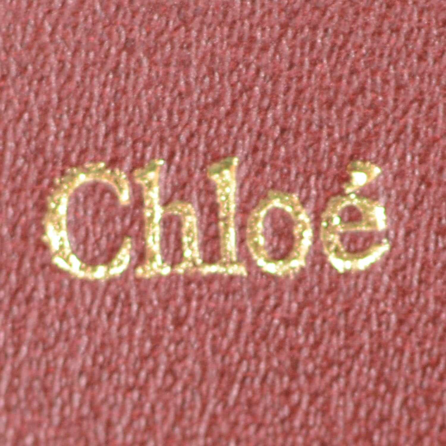 Chloe Leather Envelope Wallet Burgundy 5 of 8