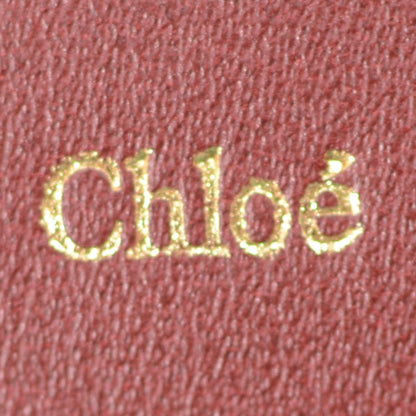 Chloe Leather Envelope Wallet Burgundy 5 of 8