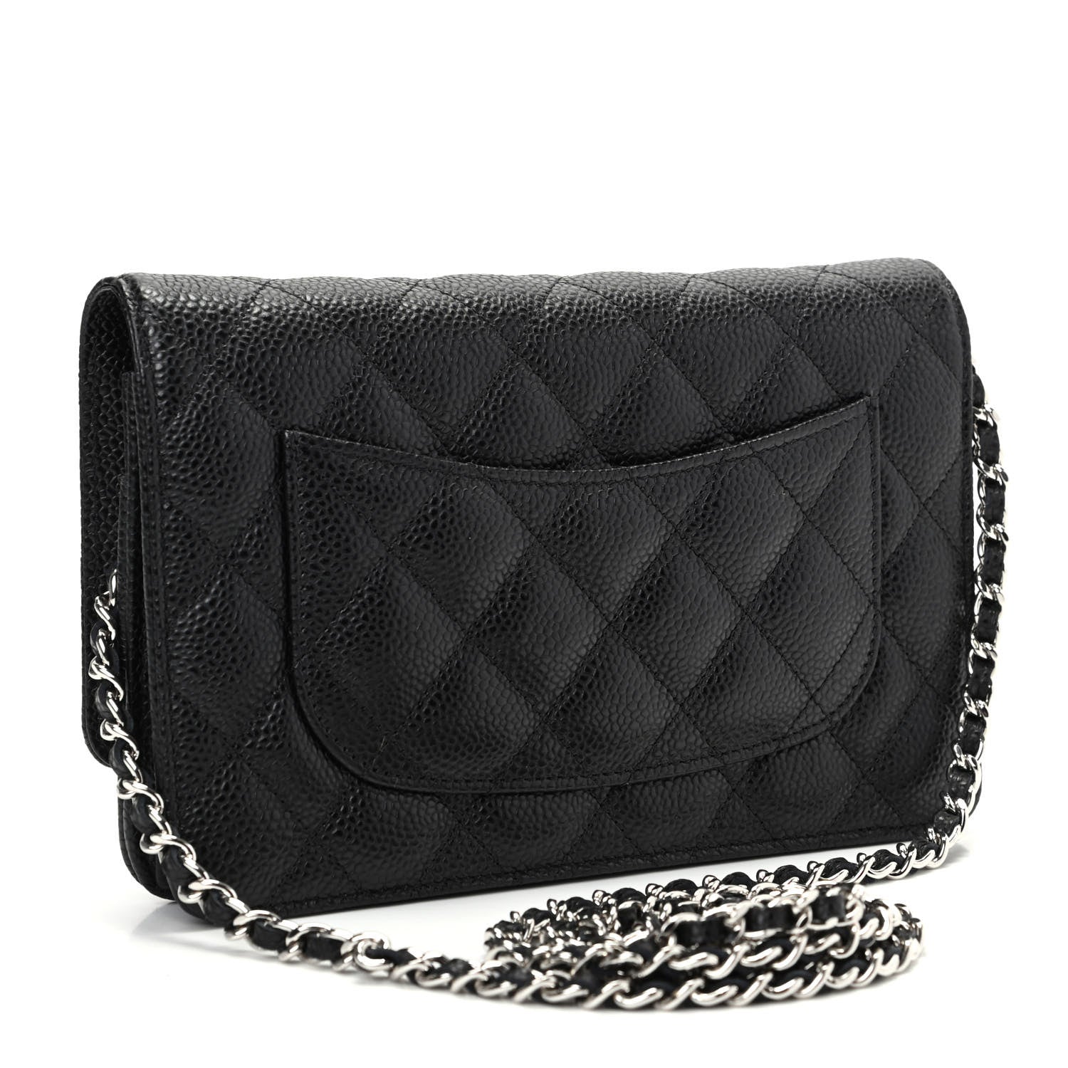 Chanel Caviar Quilted Wallet On Chain WOC Black 3 of 10