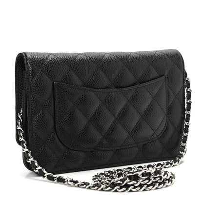 Chanel Caviar Quilted Wallet On Chain WOC Black 3 of 10