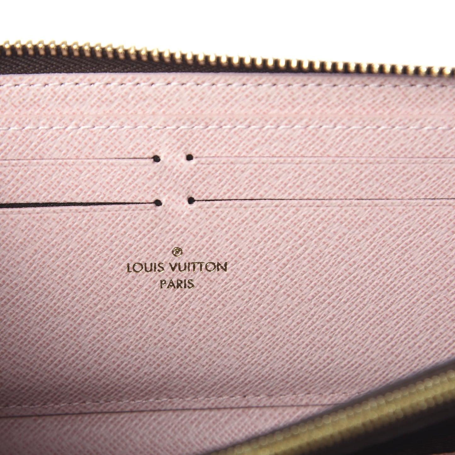Monogram Clemence Wallet Rose Ballerine