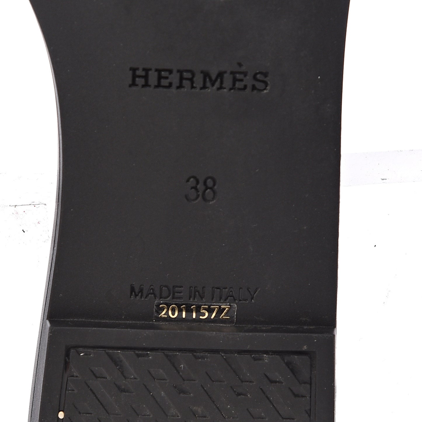Rubber Aloha Sandals 38 Black
