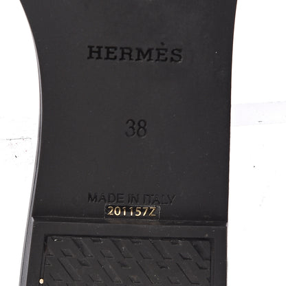 Hermes Rubber Aloha Sandals 38 Black 11 of 14