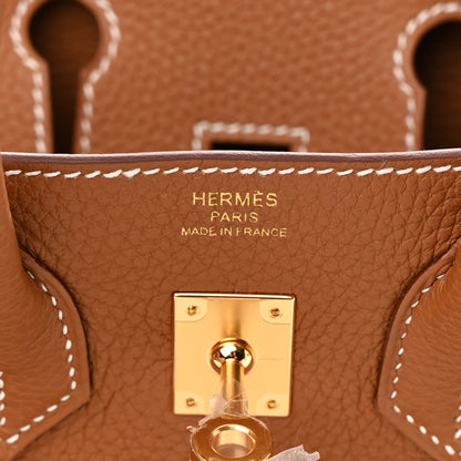 Hermes Togo Birkin 25 Gold 6 of 11