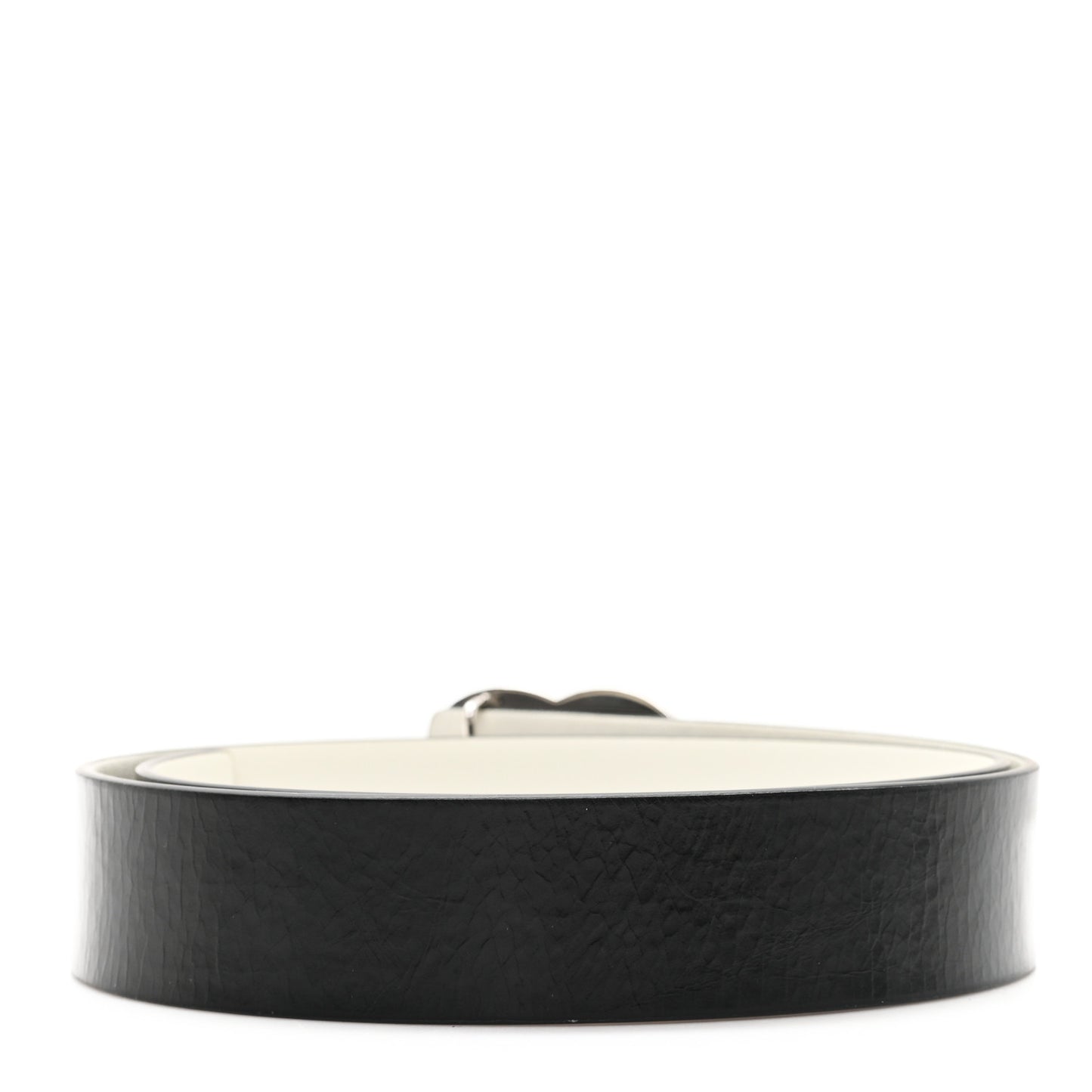 Calfskin CC Reversible Belt 80 32 Black White