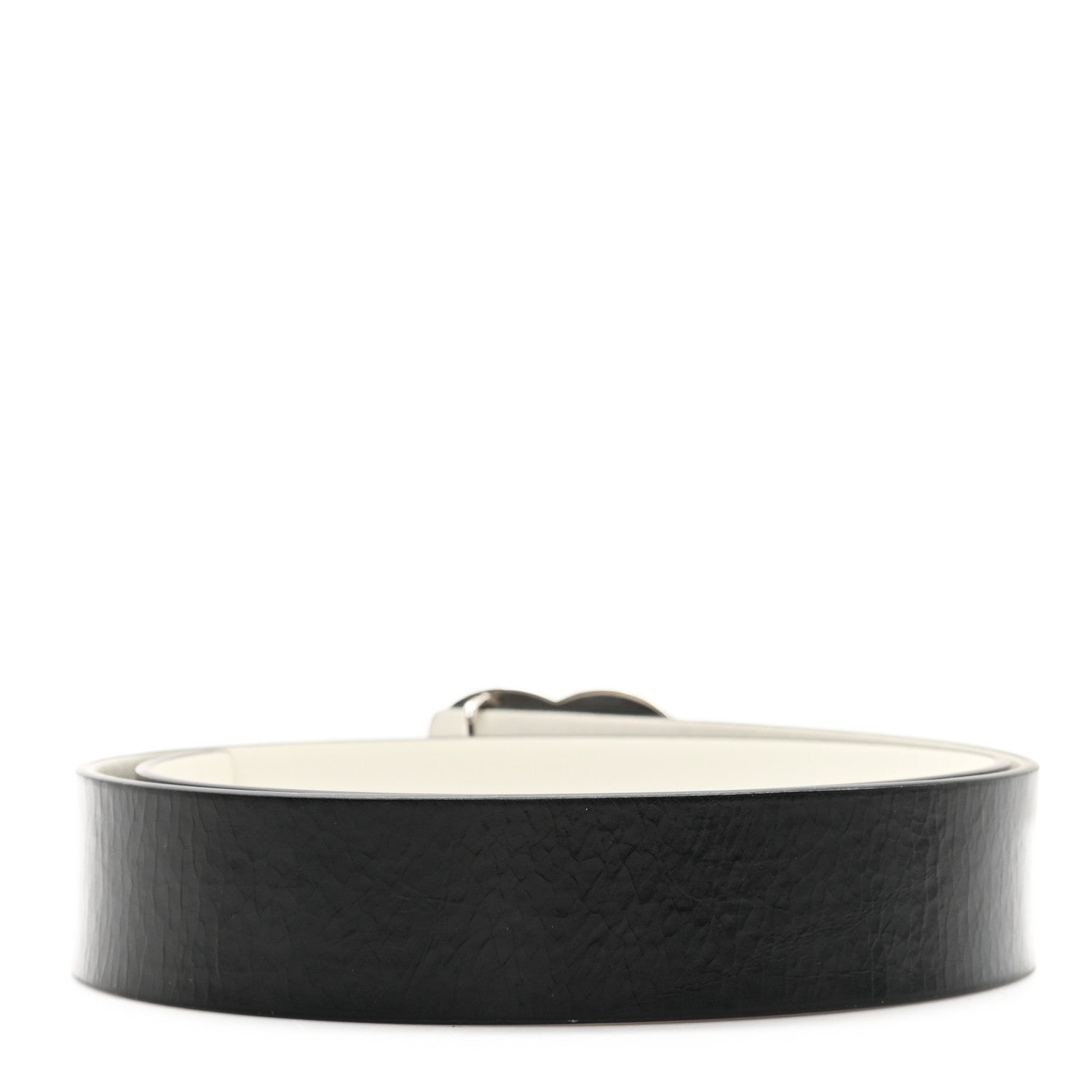 Chanel Calfskin CC Reversible Belt 80 32 Black White 2 of 4