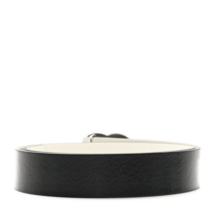 Chanel Calfskin CC Reversible Belt 80 32 Black White 2 of 4