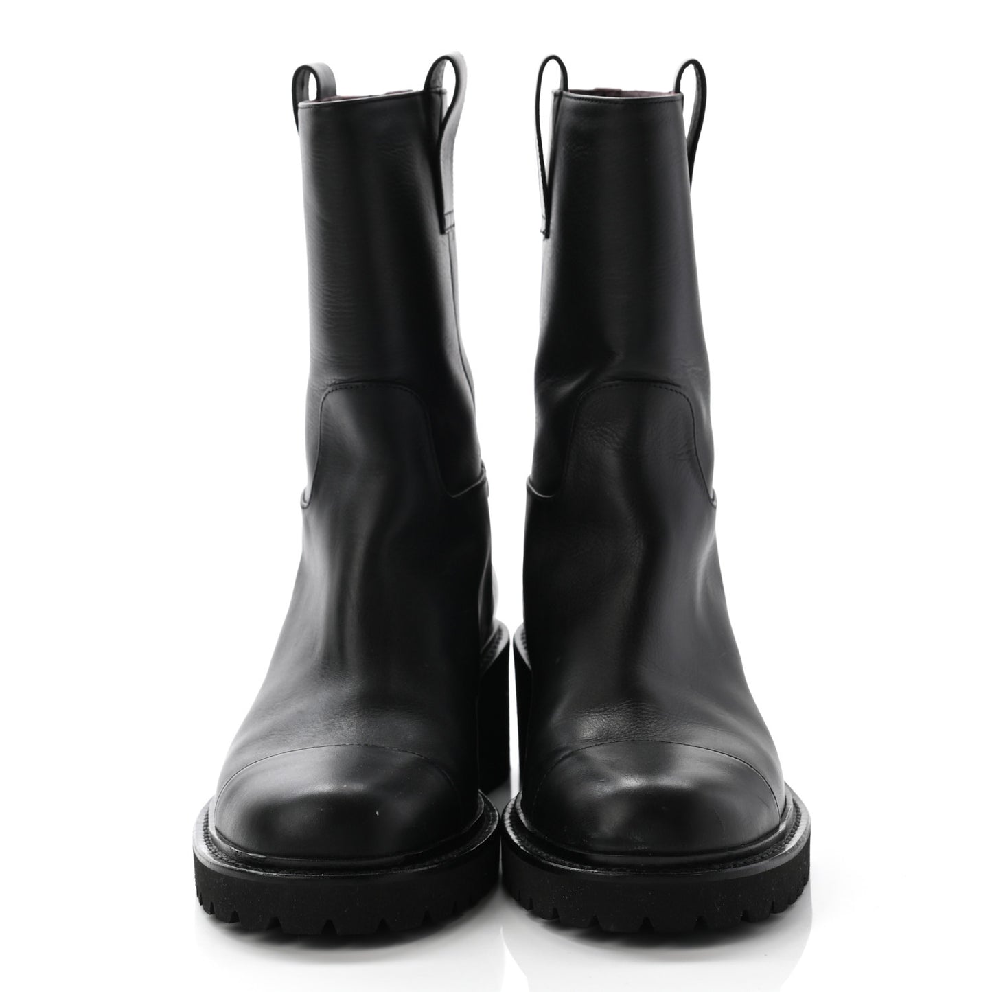 Calfskin CC Ankle Boots 37 Black