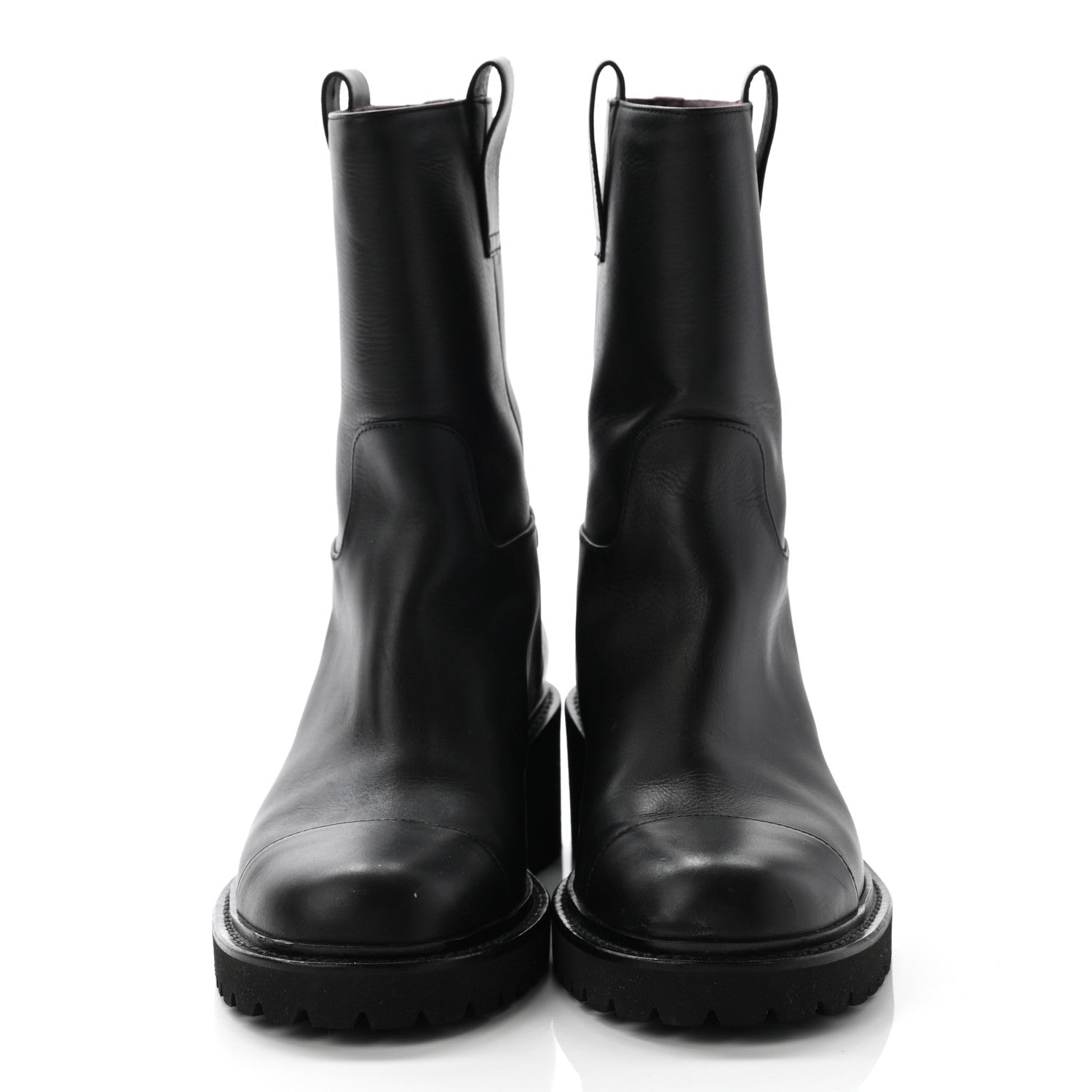Chanel Calfskin CC Ankle Boots 37 Black 2 of 14