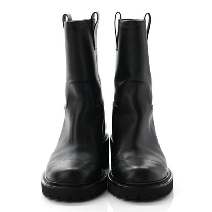 Chanel Calfskin CC Ankle Boots 37 Black 2 of 14