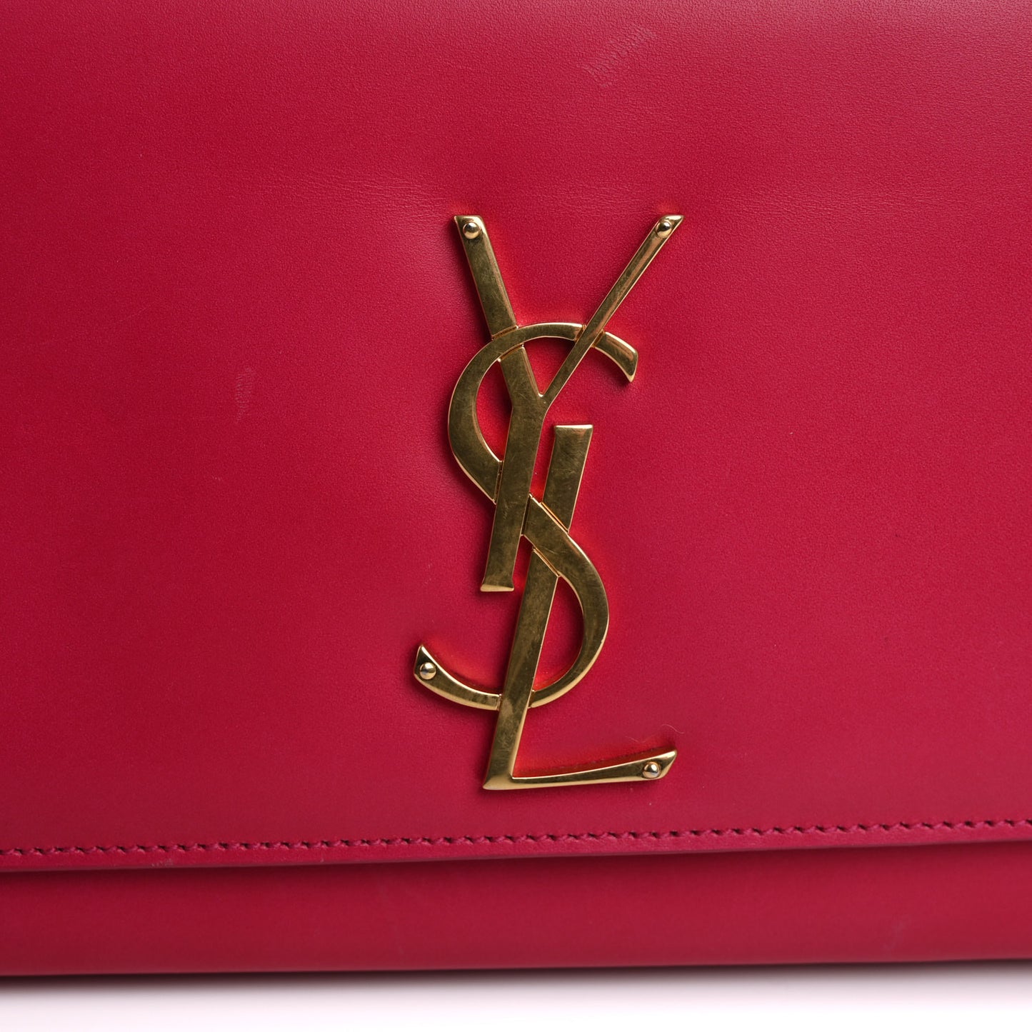 Smooth Calfskin Classic Monogram Cassandre Clutch Lipstick Fuchsia