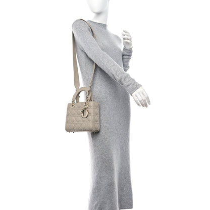 Christian Dior Calfskin Cannage Small My ABCDior Lady Dior Beige 2 of 13