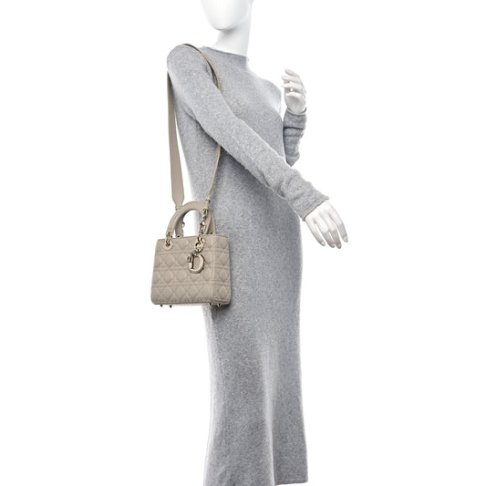 Calfskin Cannage Small My ABCDior Lady Dior Beige