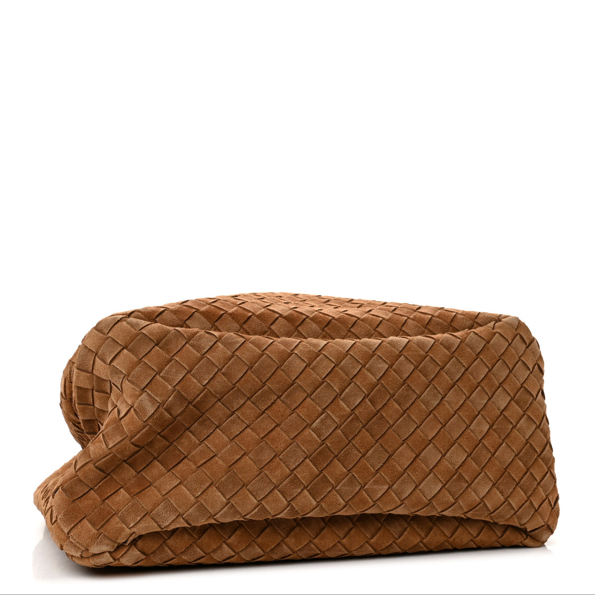 Bottega Veneta Suede Intrecciato Large Campana Shoulder Bag Amber 5 of 11
